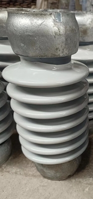 Luz sólida de alta resistencia Gray Glazed del aislador del poste de la estación de la base del ANSI TR-208