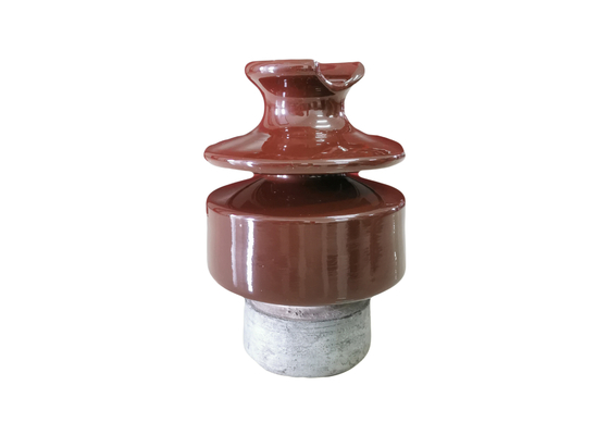 Hardwares estándar del IEC Brown Pin Type Porcelain Insulator With