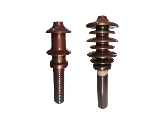 Aisladores de la línea eléctrica de la porcelana de Customerized Brown 10NF250