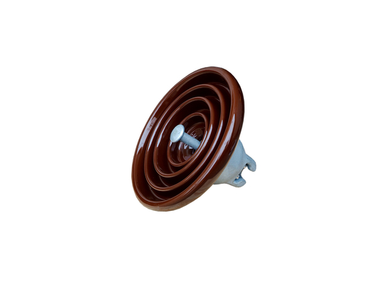 Aislador de suspensión de la porcelana del ANSI 52-4 del OEM del color de Brown
