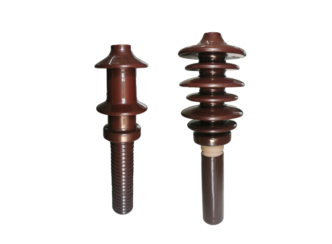 Aisladores de la línea eléctrica de la porcelana de Customerized Brown 10NF250