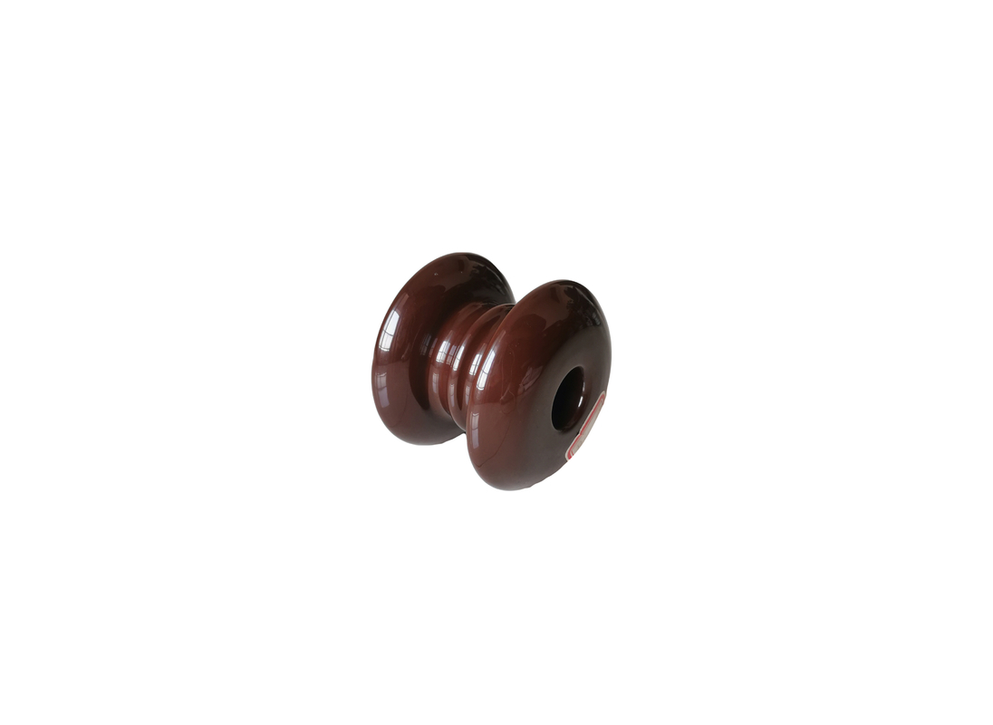 Aisladores diseñados especiales del carrete de la porcelana de la altura 93m m de Brown