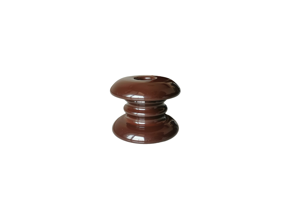 Aisladores diseñados especiales del carrete de la porcelana de la altura 93m m de Brown
