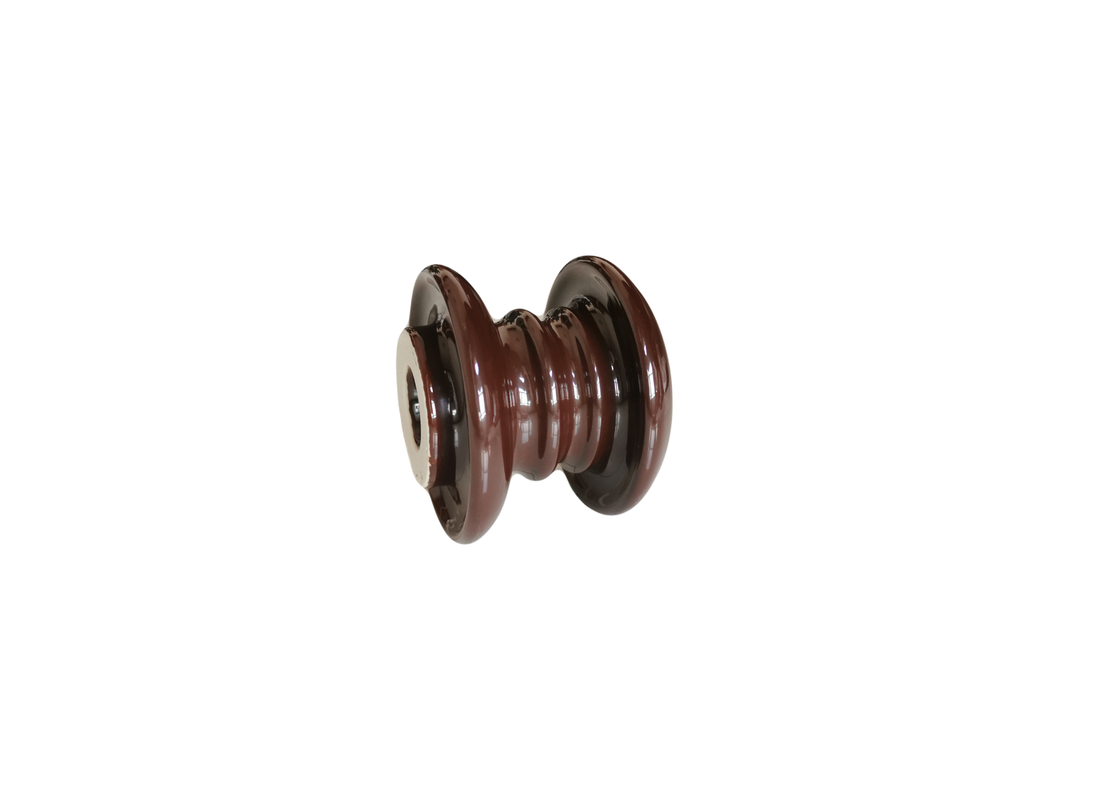 Aisladores diseñados especiales del carrete de la porcelana de la altura 93m m de Brown