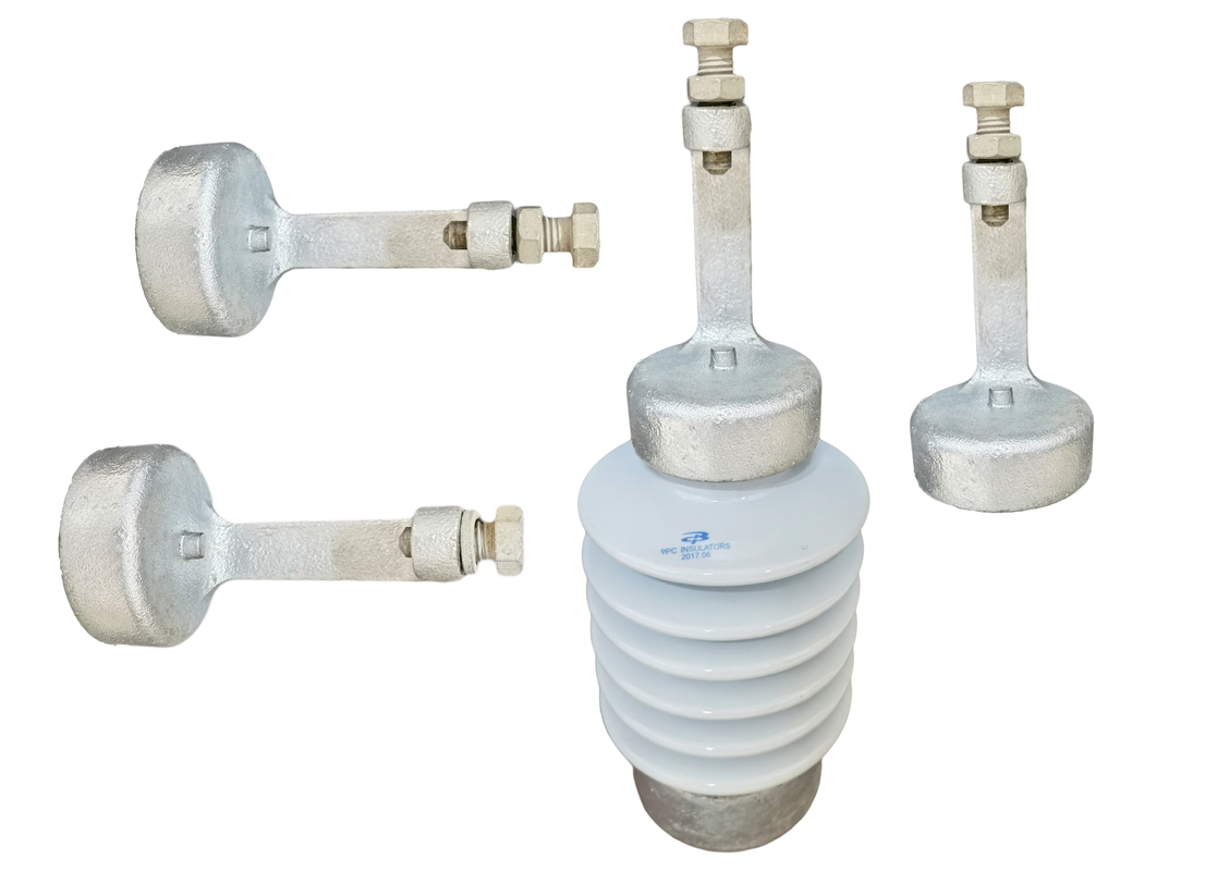 Línea grieta de la porcelana de la subida de la baja temperatura del aislador del poste resistente