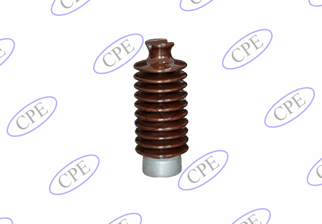 Aisladores horizontales del poste de la porcelana del ANSI 57-6 12.5kN Brown