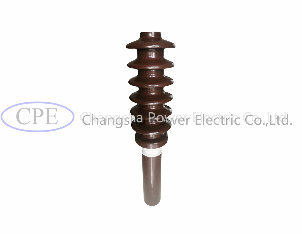 Buje del alto voltaje del transformador de la porcelana 125kV EN50180 P3