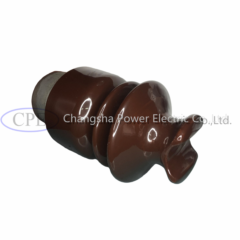 El ODM Brown esmaltó la porcelana Pin Post Insulator With Hardware