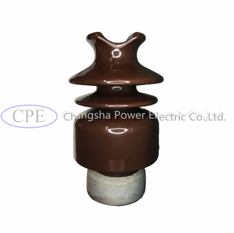 El ODM Brown esmaltó la porcelana Pin Post Insulator With Hardware