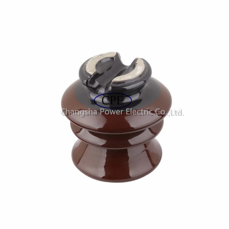 de 11kv color disponible semi Pin Type Porcelain Insulator Oem Brown