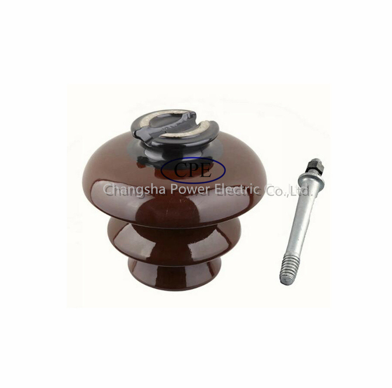 de 11kv color disponible semi Pin Type Porcelain Insulator Oem Brown