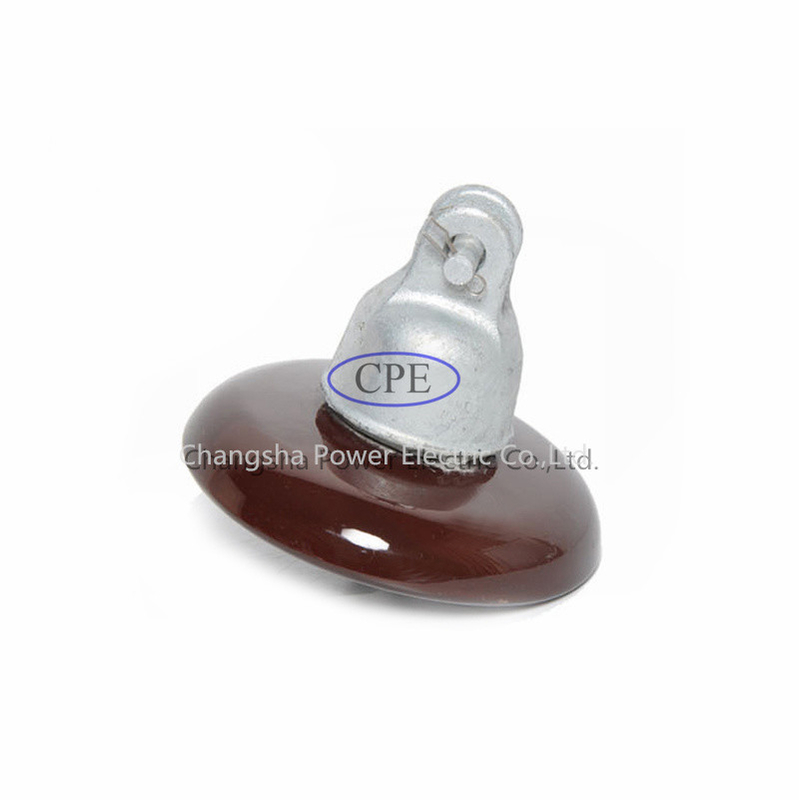 Brown colorea al OEM del aislador de suspensión de la porcelana de la densidad del ANSI 52-4 disponible