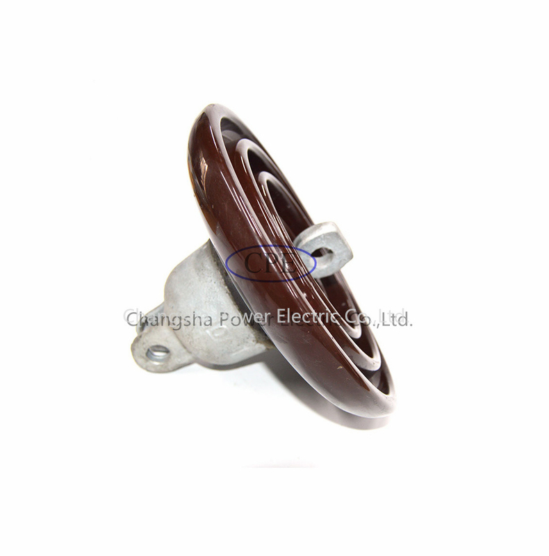 Brown colorea al OEM del aislador de suspensión de la porcelana de la densidad del ANSI 52-4 disponible